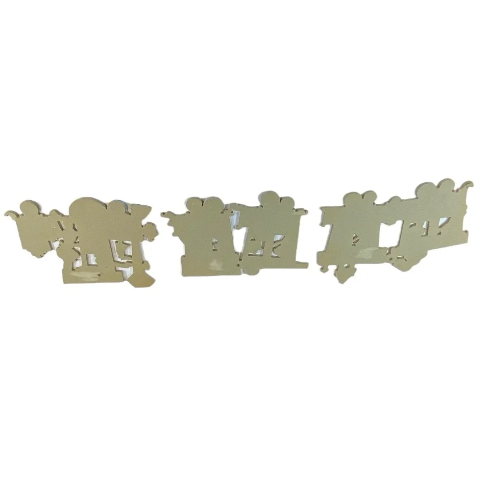 VTG Dolly Toy Co Train Wall Puzzle 1950s‎ Pressboard Nursery Decor
